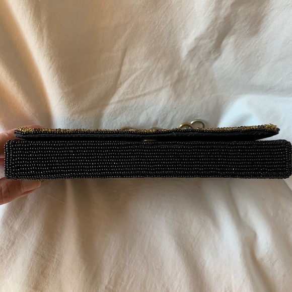 Carla Marchi vintage black beaded handbag/evening bag - Picture 7 of 7